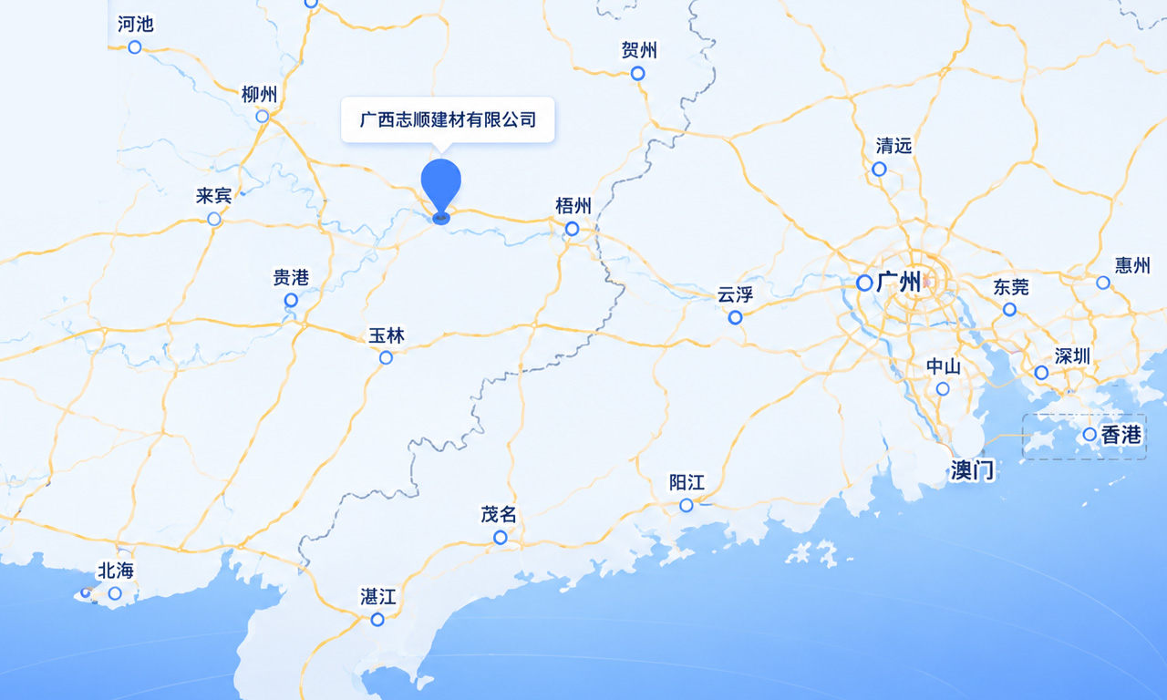 宝佳钙业工厂位置 — 广西贵港市平南县丹竹镇